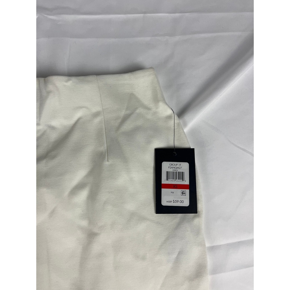 DKNY White Pencil Skirt Women's XS Career Business Casual Chic Office‎